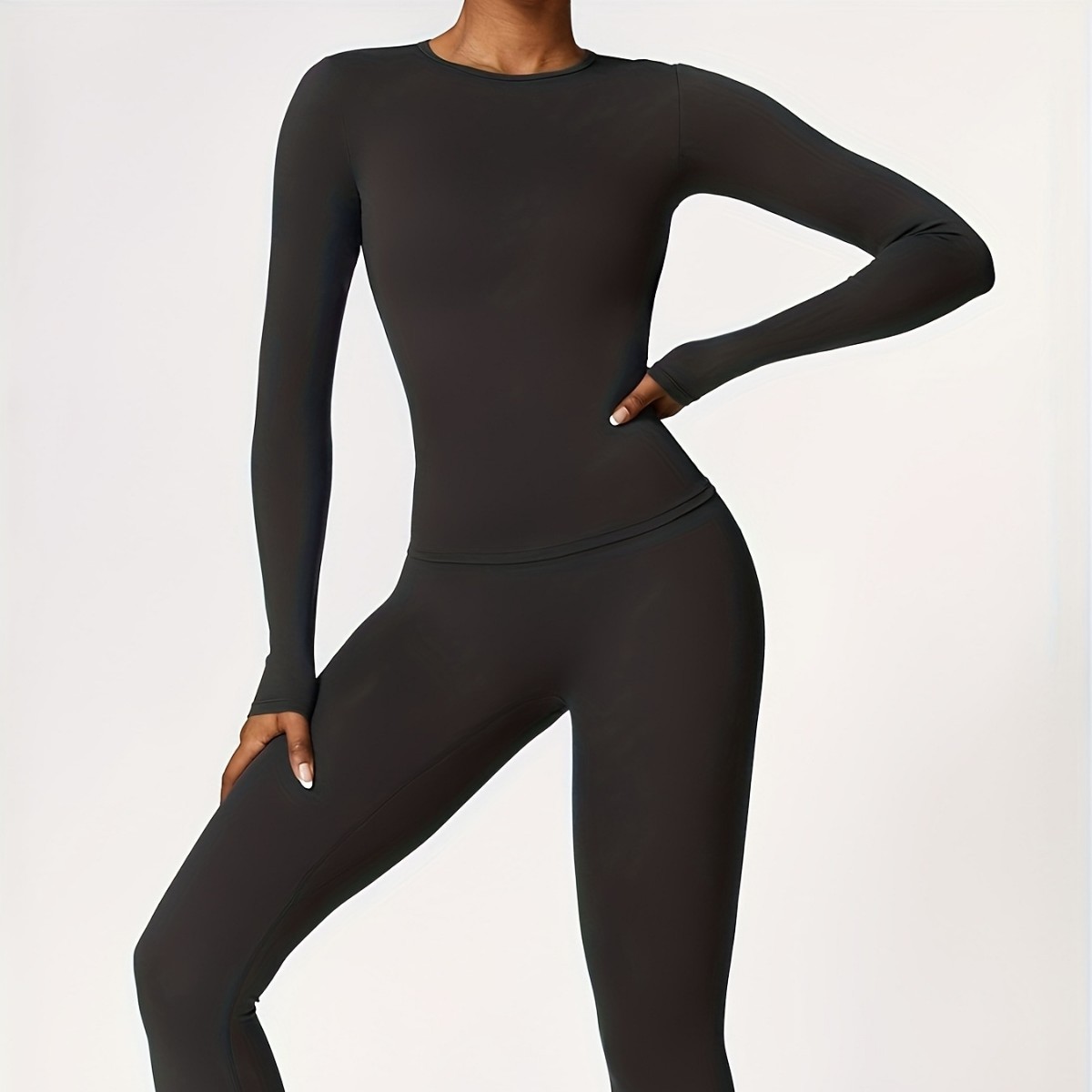 Winter Clothing For Women - Tuta da yoga aderente a maniche