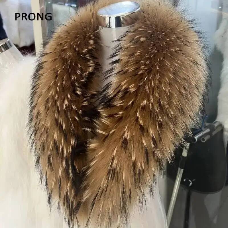 Winter Clothing Pk - Collo di pelliccia di procione naturale