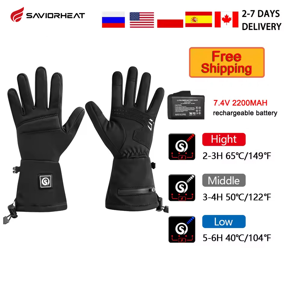 Heated Gloves Electric - Snow Deer S18 Guanti riscaldati invernali