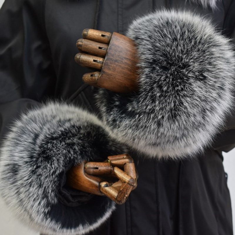 Winter Clothing Pk - Polsini in pelliccia di volpe per