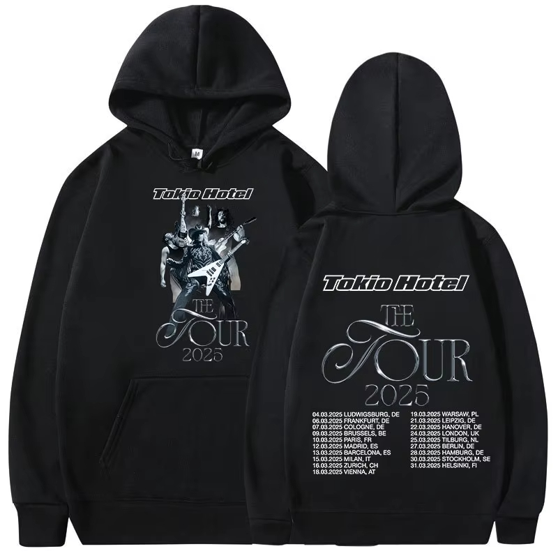 Winter Clothing Drawing - Felpe con Cappuccio del Tour Concerto