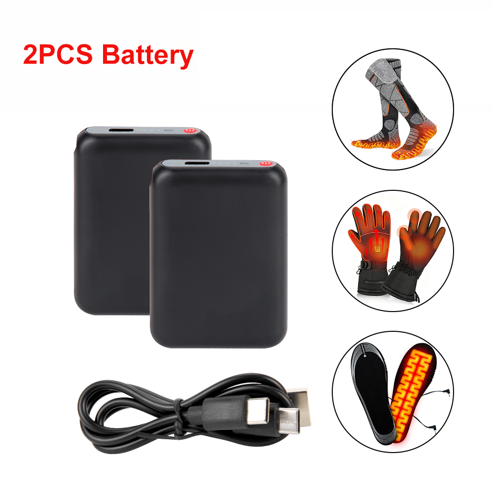 Heated Gloves Electric - Batteria 5V 6000mAh per Calzini Riscaldati,