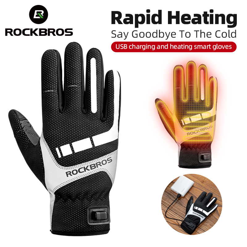 Heated Gloves Electric - ROCKBROS Guanti invernali riscaldati Guanti da