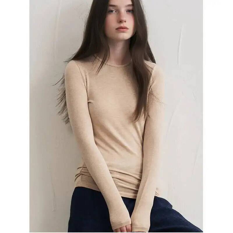 Winter Clothing For Women - Maglietta a Maniche Lunghe in Misto
