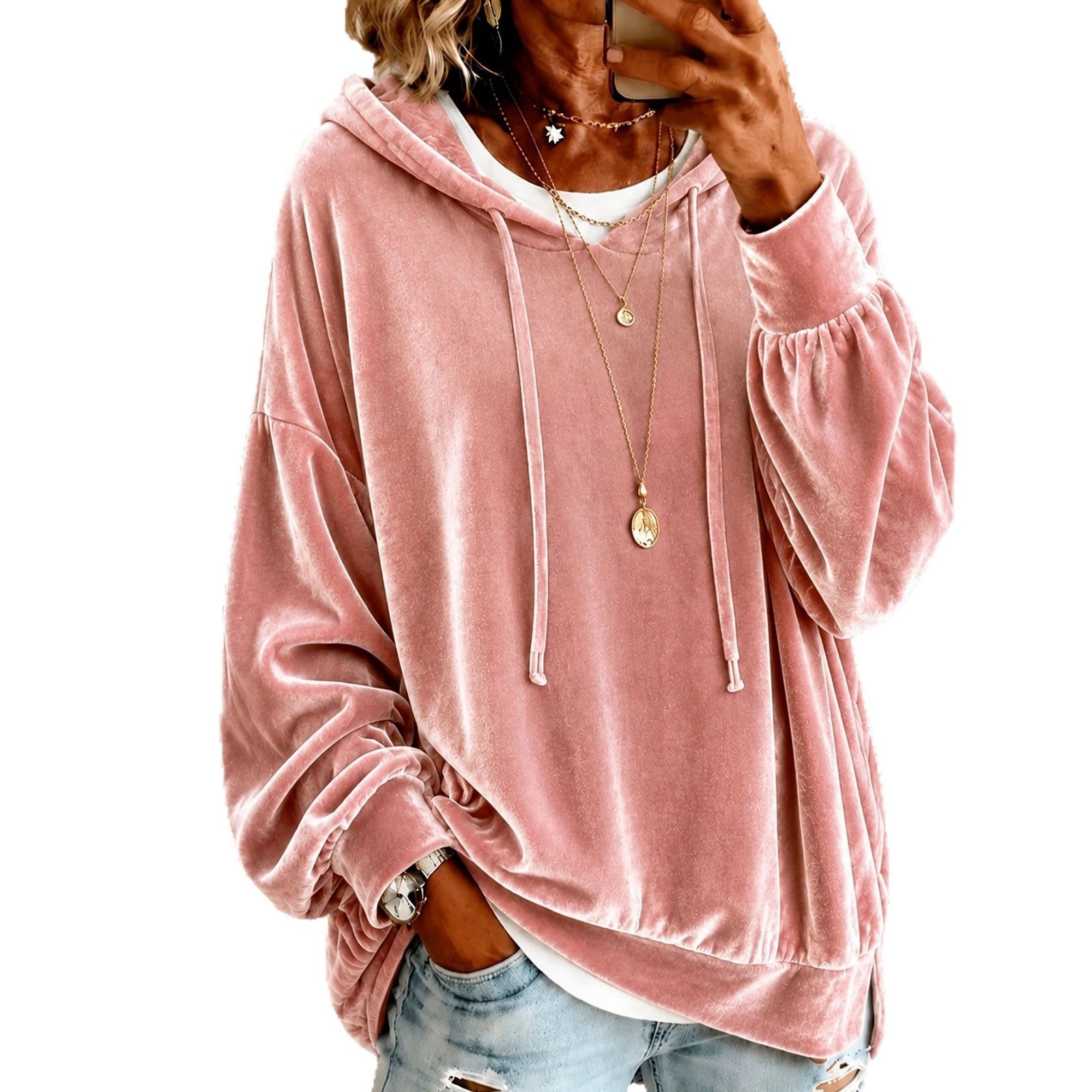 Felpa con Cappuccio in Pile a  - Winter Clothing Drawing recensione e prezzo