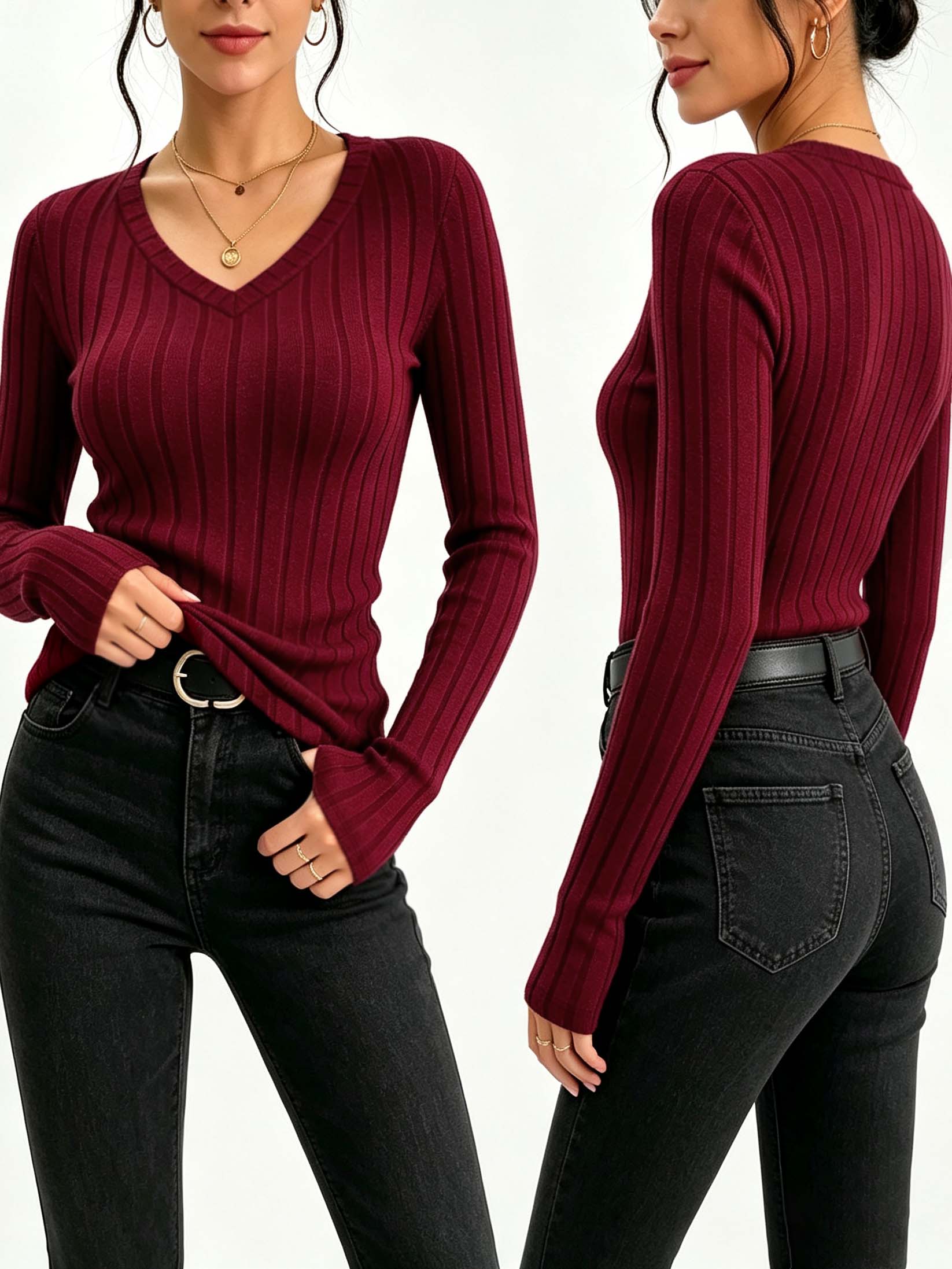 Top da donna a maglia a coste  - Winter Clothing For Women recensione e prezzo