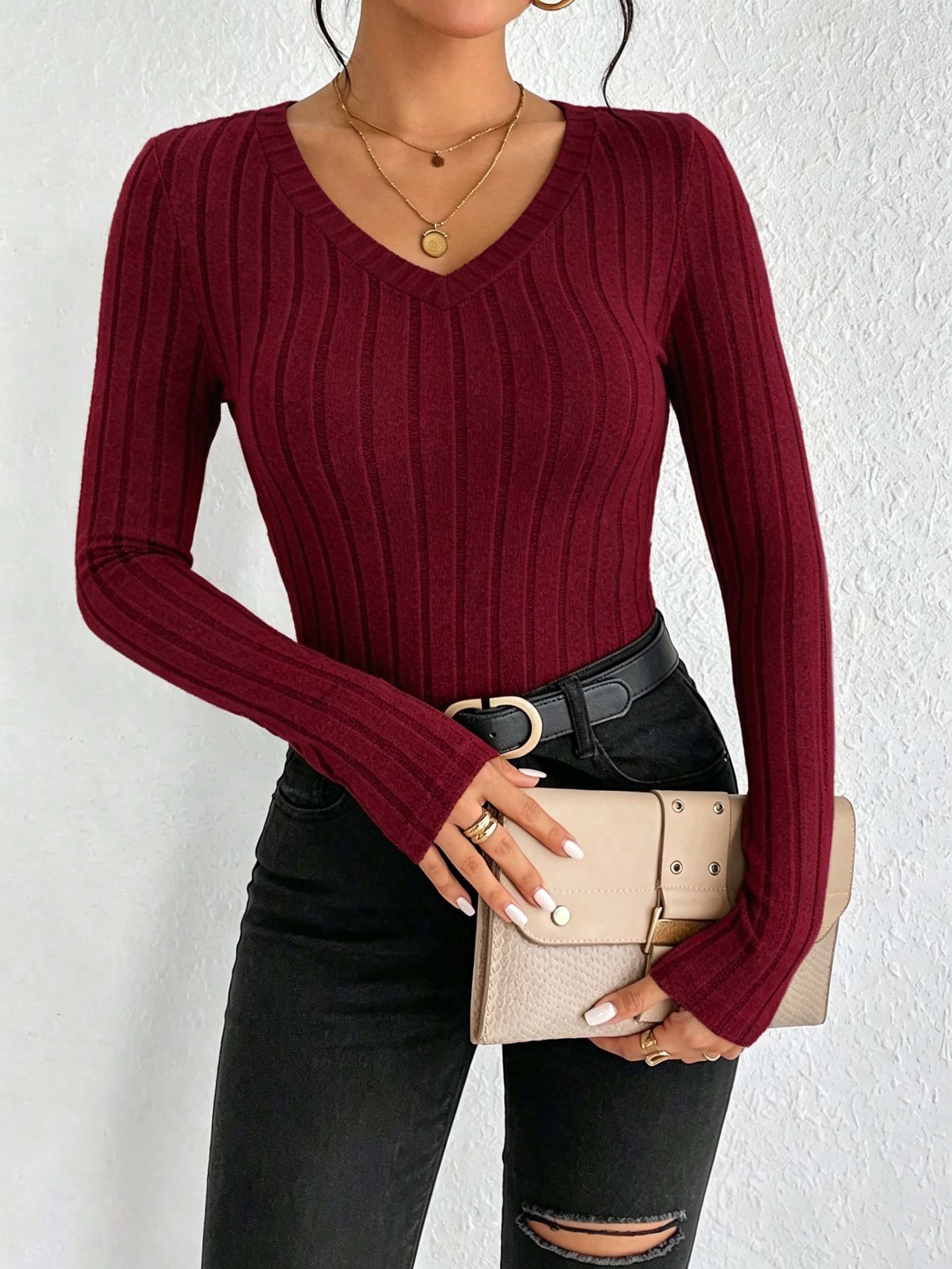 Top da donna a maglia a coste  - Winter Clothing For Women recensione e prezzo
