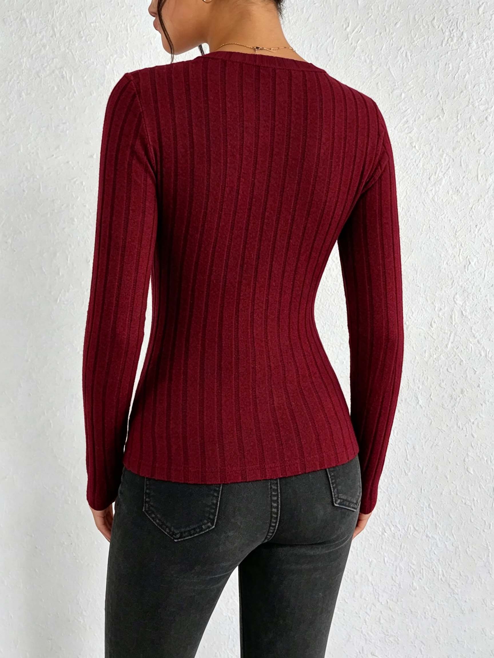 Top da donna a maglia a coste  - Winter Clothing For Women recensione e prezzo