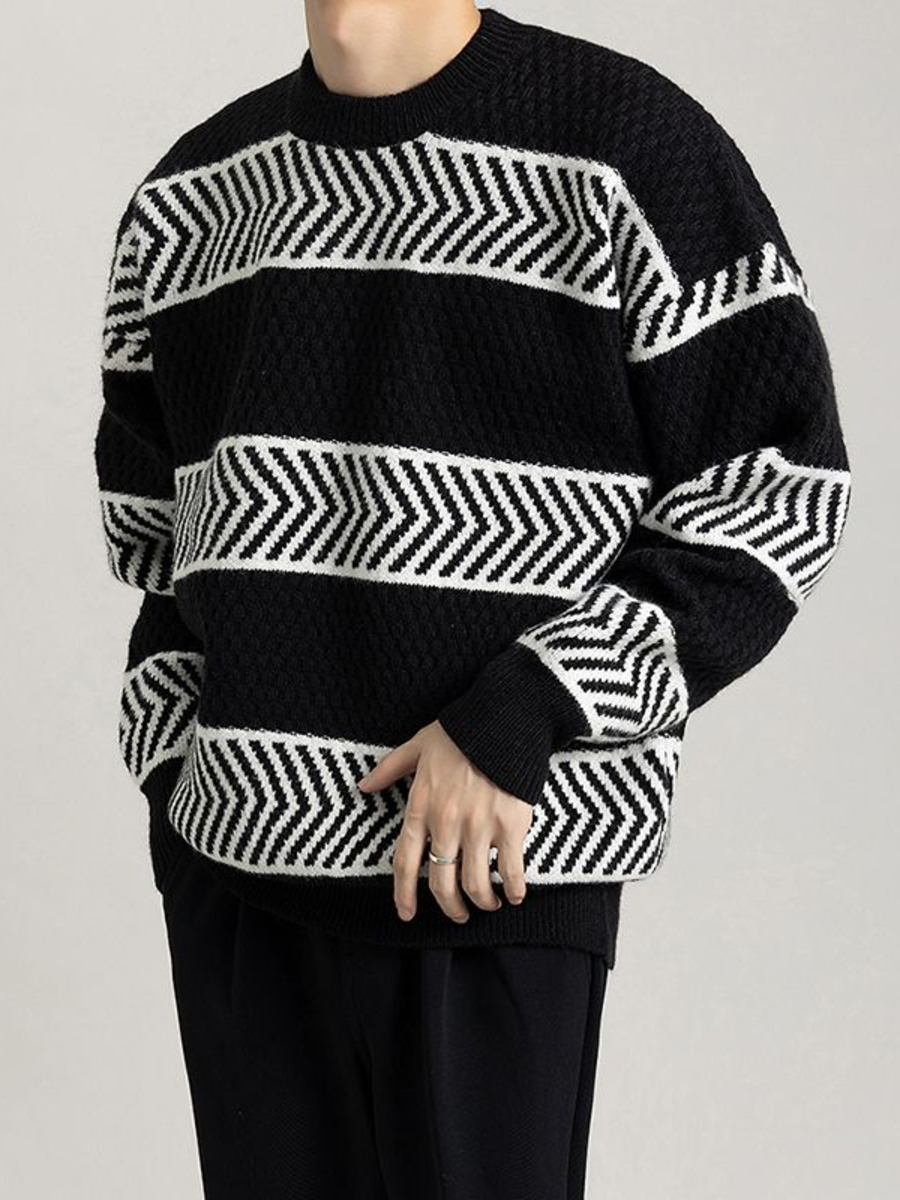 Maglione pullover a righe larg - Winter Clothing Hong Kong recensione e prezzo