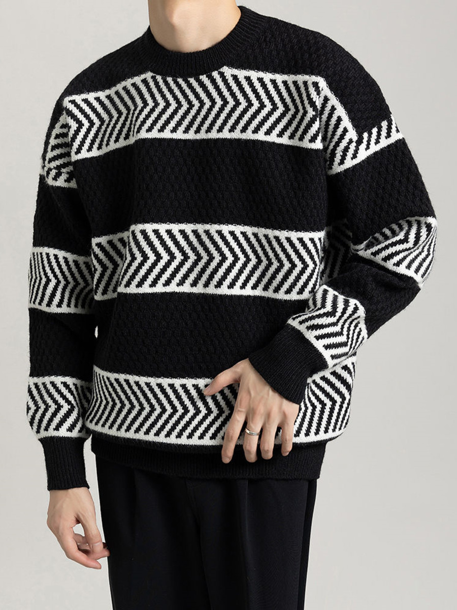 Maglione pullover a righe larg - Winter Clothing Hong Kong recensione e prezzo