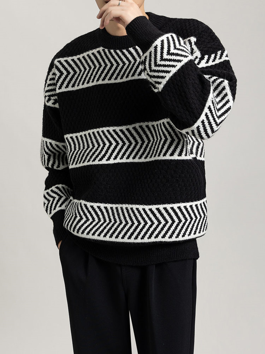 Maglione pullover a righe larg - Winter Clothing Hong Kong recensione e prezzo