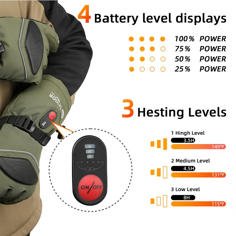 Guanti da sci riscaldati, impe - Heated Gloves Electric recensione e prezzo