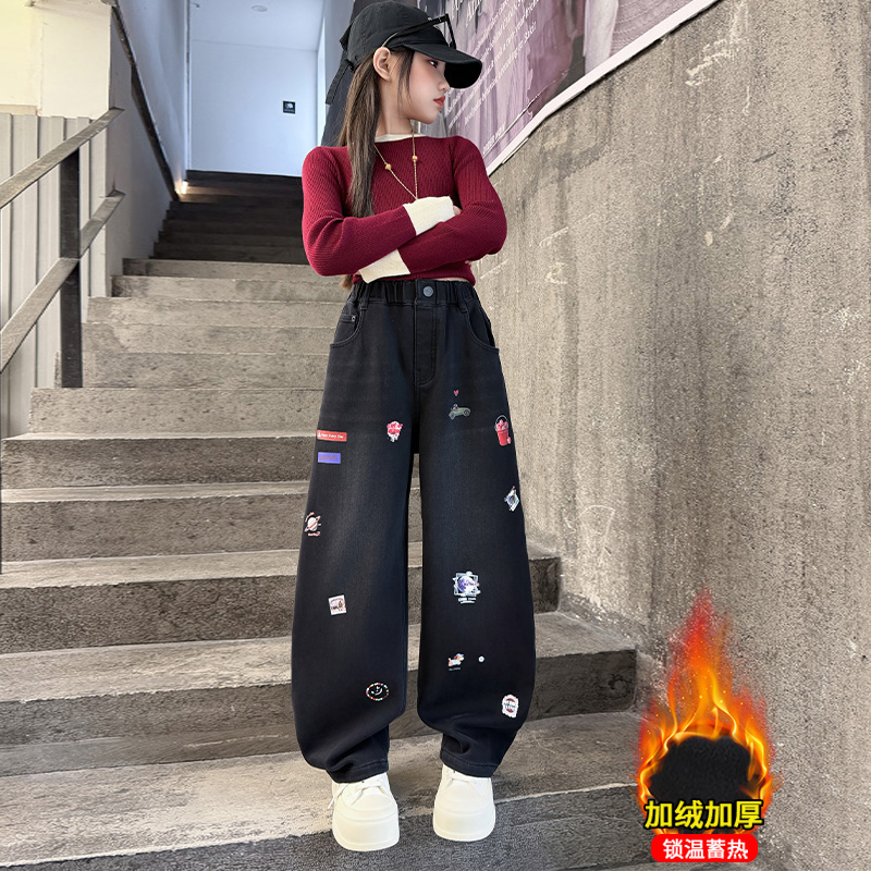 Jeans da ragazza autunnali Pan - Winter Clothing Drawing recensione e prezzo