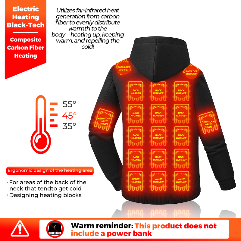 Felpa con cappuccio riscaldant - Winter Clothing Hiking recensione e prezzo