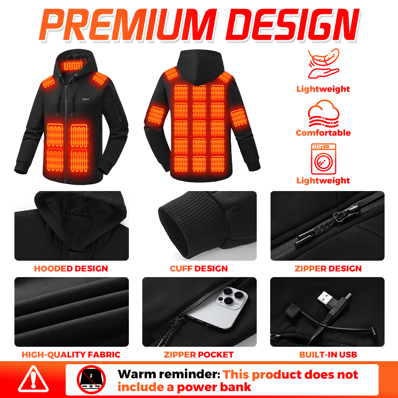 Felpa con cappuccio riscaldant - Winter Clothing Hiking recensione e prezzo