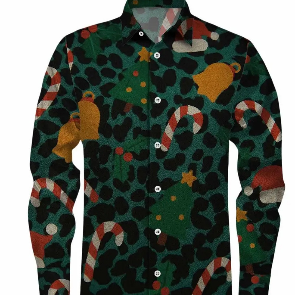 Camicia da uomo stampata natal - Winter Clothing Gift Ideas recensione e prezzo